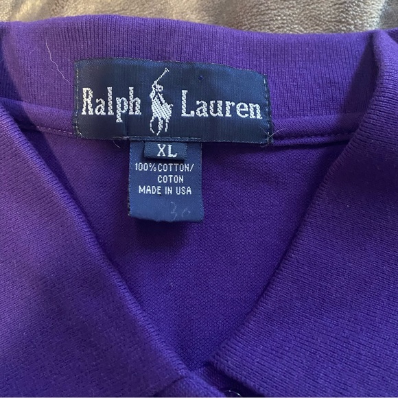 Purple Polo Ralph Lauren long sleeve button up shirt. Size is XL youth - Picture 2 of 4